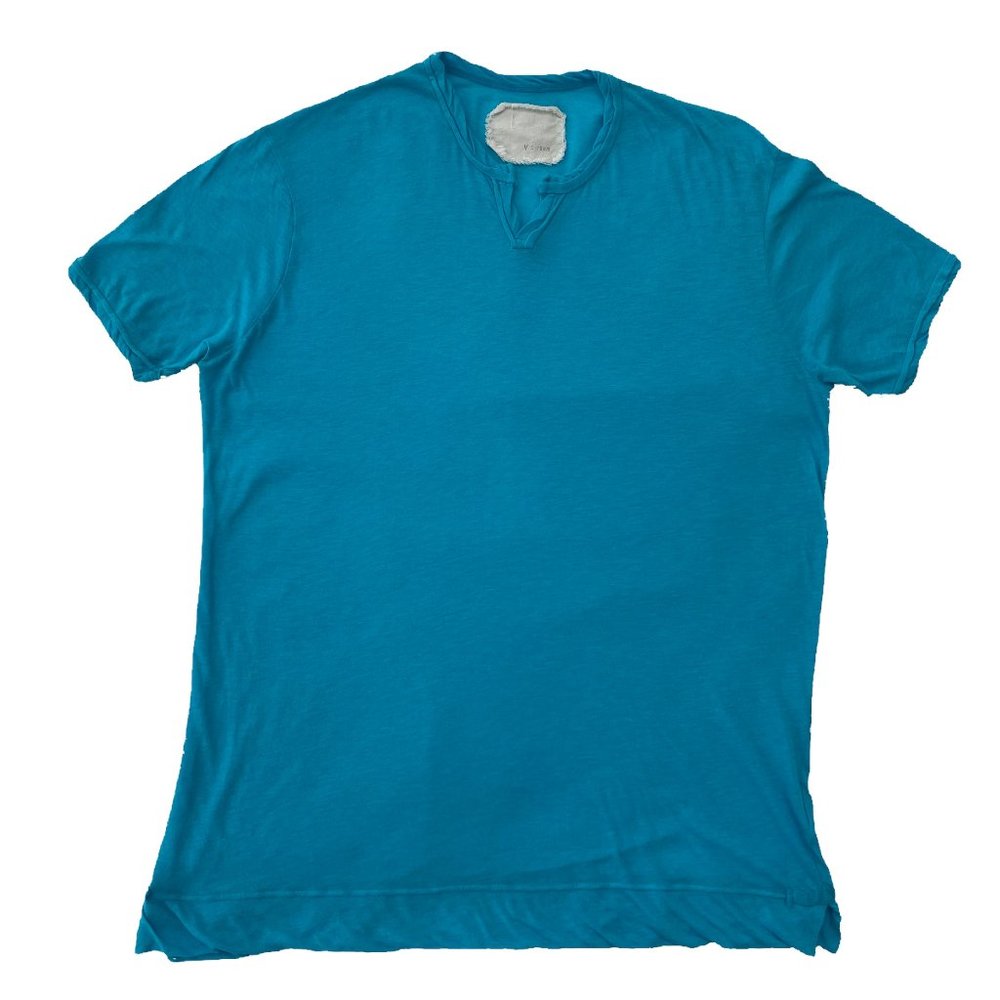 V::Room Highsoft Jersey Slit T Shirt - Baby Blue | Large